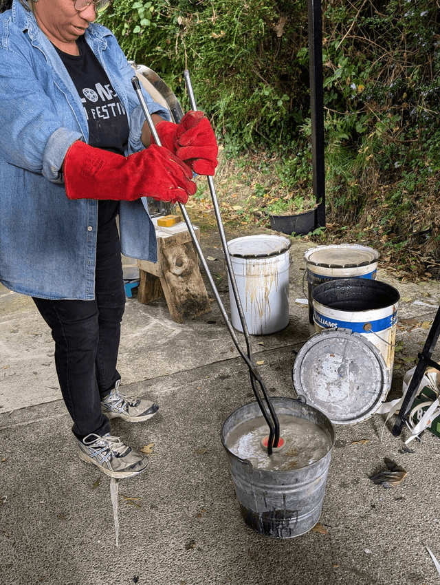 A Raku Firing - Pottery Workshop  25 October  10am - 3pm   